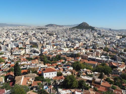 Vue sur Athènes depuis l'Acropole 