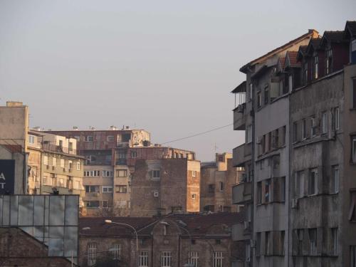 Coucher de soleil sur Belgrade