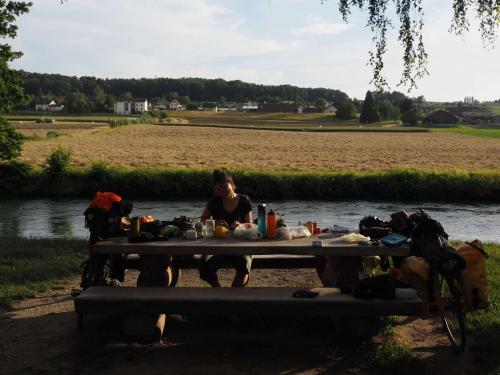 Et finir notre soirée au bord de la rivière !