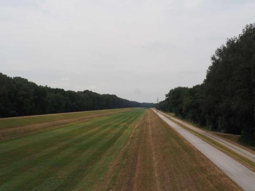 Les loooongues lignes droites, la forêt à ma droite, les champs à ma gauche...