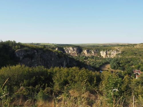 Superbe vue depuis le camping sur le canyon 