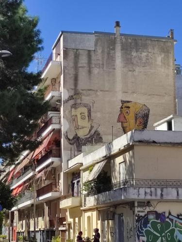 Beaucoup de Street art a Athenes 