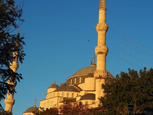 Encore une belle journée qui commence, lever de soleil sur la Mosquée Bleue